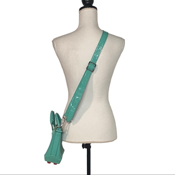 Hunter Original Mini Tote Crossbody Bag in Aqua Green - Picture 3 of 16